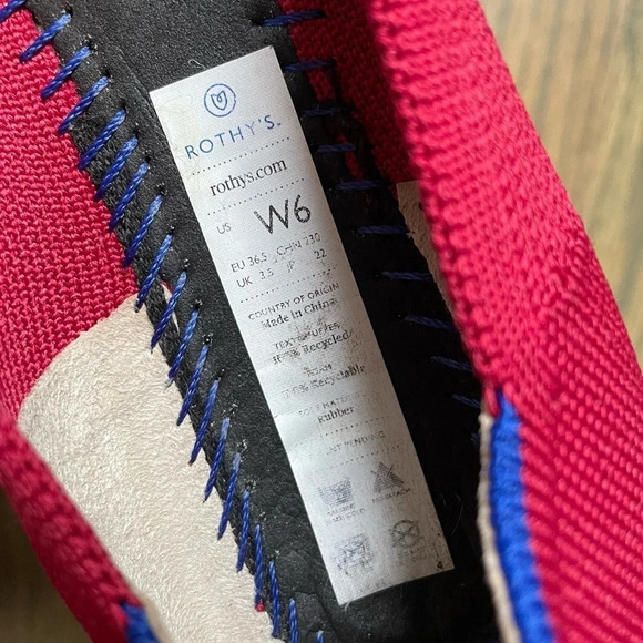 Rothy’s “The Flat” Scooter Red size 6 - Picture 6 of 11